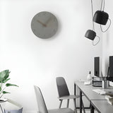 QuietRound Klocka - Minimalistisk Trä Rund Väggklocka Carvallo