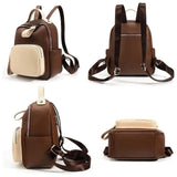 Nuvanié Lyx Dams Rucksack | Handgjord av Veganläder | Mångsidig & Stilren | I 4 Färger Carvallo