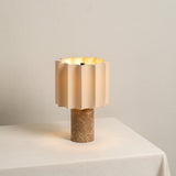 Dalli Trådlampa | Touch Dimming | Spansk Denari Marmor | Bärbar Sängbord | Brick by Brick Carvallo