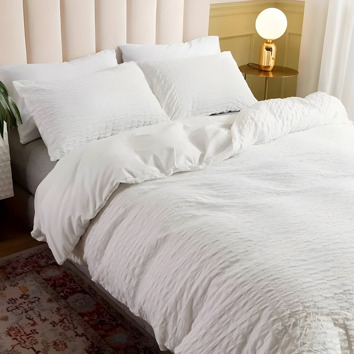 CloudCrinkle Duvet – Minimalistisk krinkle-design täcke Carvallo