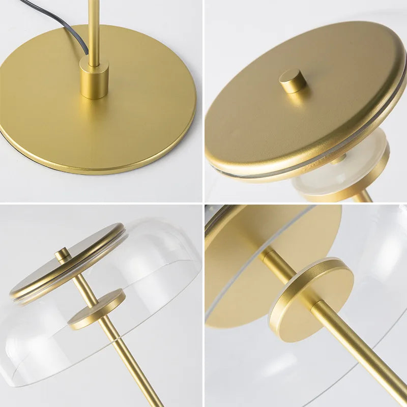 LumiGlow – Postmodern LED Bordspegel med Glaslock för Stilfull Belysning Carvallo