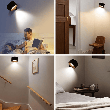 Vägglampa Trådlös Laddningsbar Modern LED Lampa Carvallo