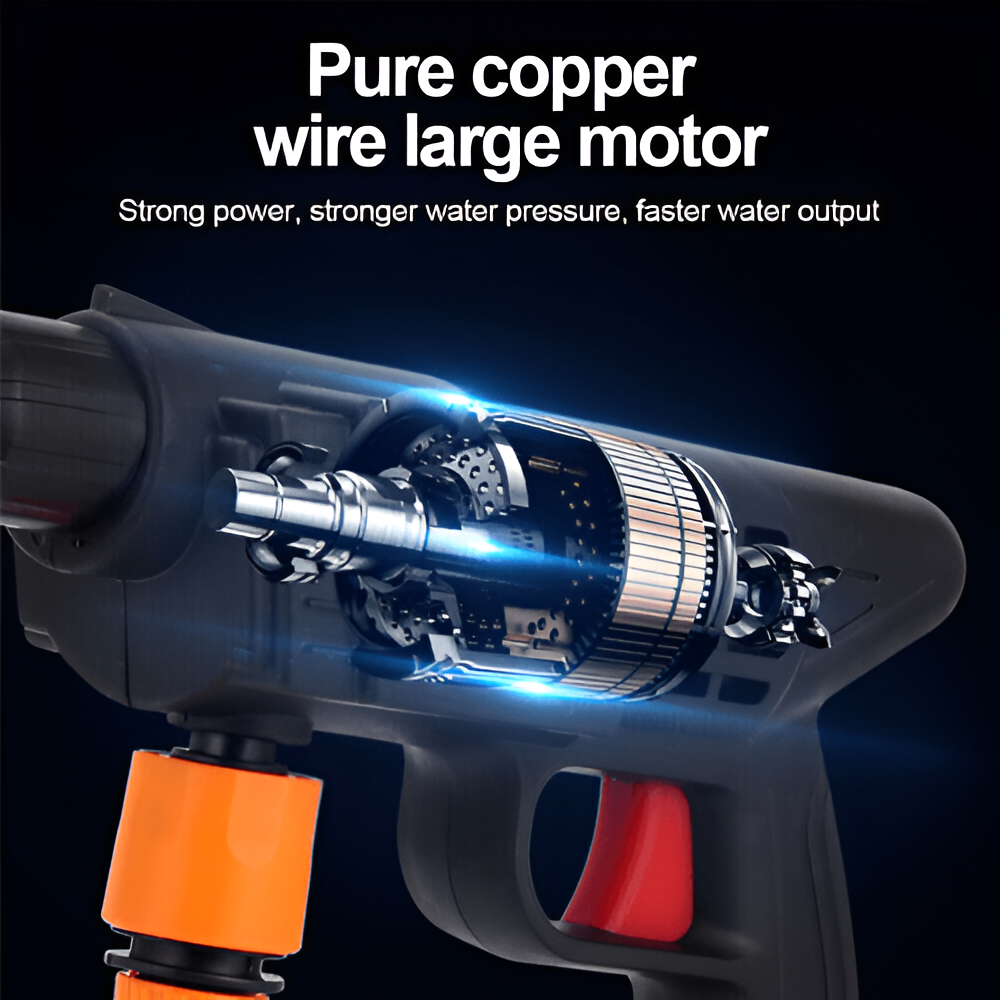 Trådlös bärbar högtrycks sprayvattenpistolsats Carvallo