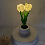 Blooming Tulip & Peony LED-nattlampa – elegant blomglöd MILA Sverige