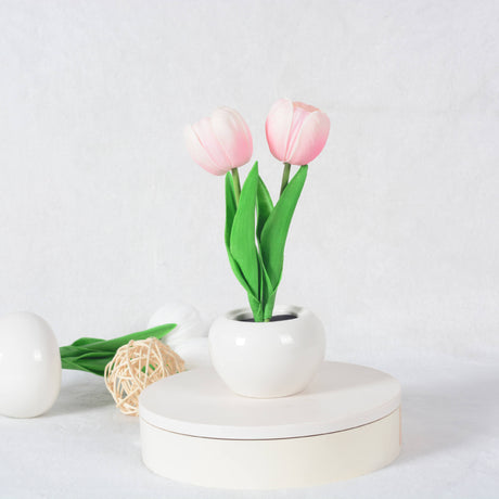 Blooming Tulip & Peony LED-nattlampa – elegant blomglöd MILA Sverige