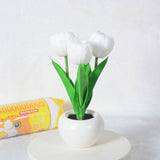 Blooming Tulip & Peony LED-nattlampa – elegant blomglöd MILA Sverige