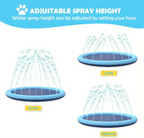 Pawellure Splash Pad för Hundar & Barn – Antiskid Sommar Sprinkler Mat för Utomhusskoj Carvallo