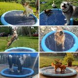 Pawellure Splash Pad för Hundar & Barn – Antiskid Sommar Sprinkler Mat för Utomhusskoj Carvallo