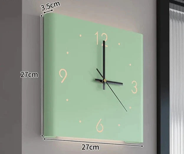 Carvallo - Dubbelsidot fyrkantig väggklocka med modern elegans Carvallo