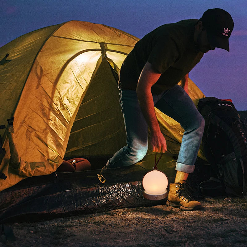 LumeSphere - Trådlös LED-Lyktor – Bärbar Bordslampa med Varmt Ljus Carvallo