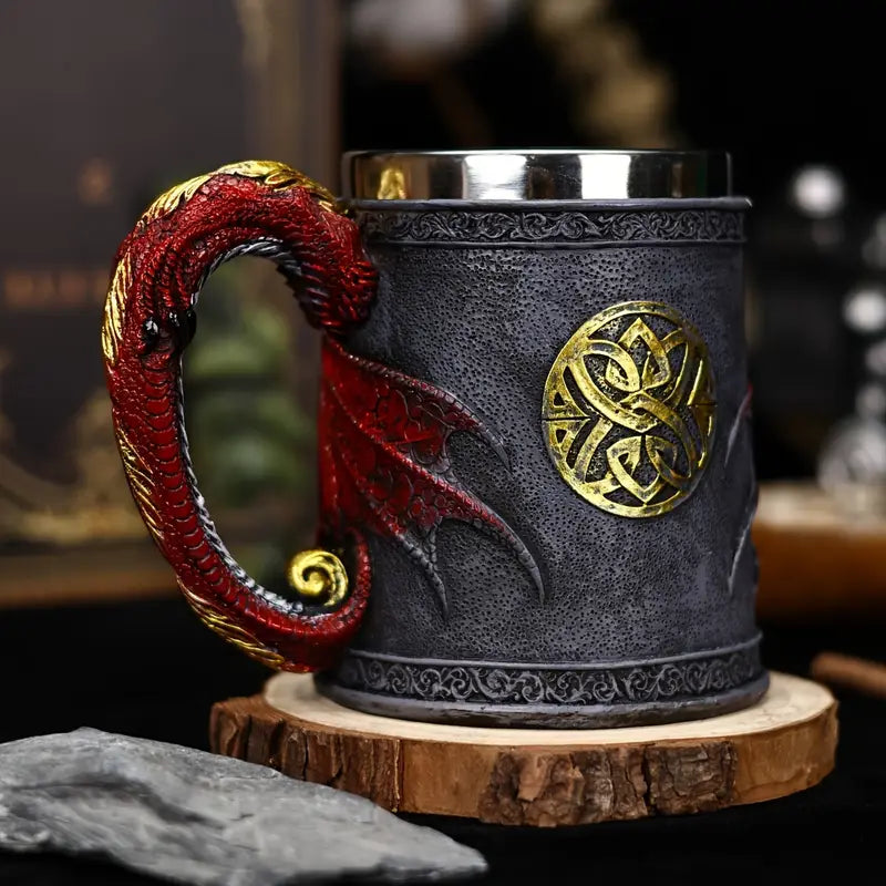 Medeltida drakekaffemugg – Fantasidjursejdel för te, öl och samlare MILA Sverige