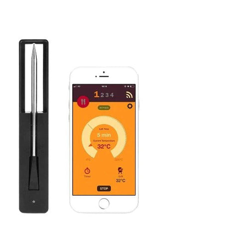Trådlös Smart Kötttermometer – Precist Laga Mat med Smartphone-Integration Carvallo