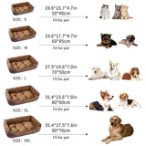 DreamPaw Säng - Mjuk Kudde Lyx Plush Husdjursäng Carvallo