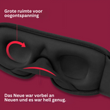 3D-konturerad sömnmask – Ljusblockerande komfort för djupare och vilsam sömn MILA Sverige
