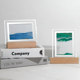 DriftGlow Ljus - 3D Glas LED Sandkonst Rörligt Nattljus Carvallo