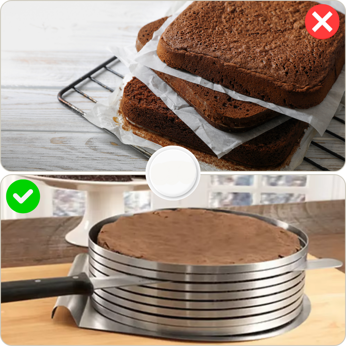 LayerPro – Justerbar kakskivarring i rostfritt stål MILA Sverige