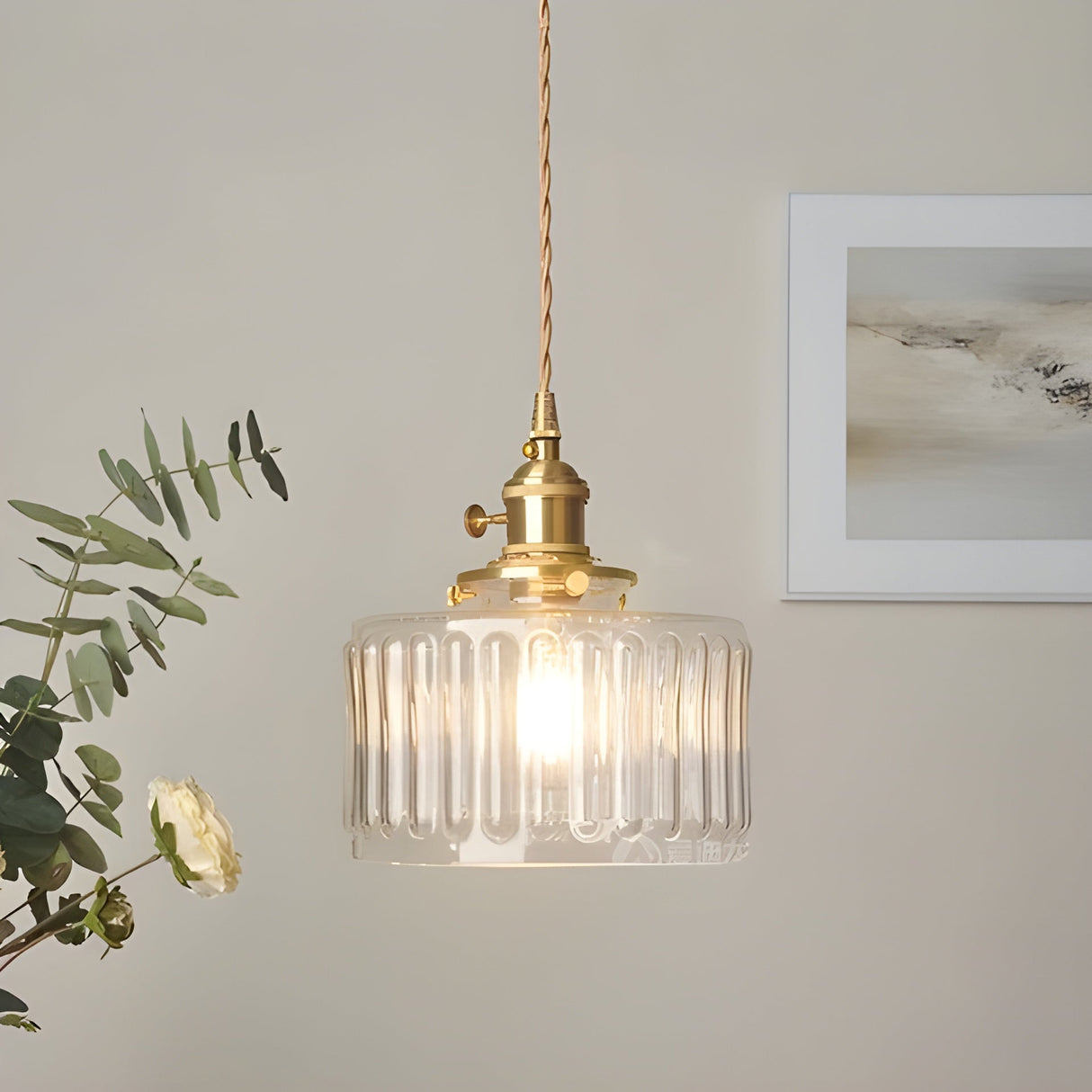 CrystalWave Light – Retro Kort Cylinder LED Hänglampa Carvallo