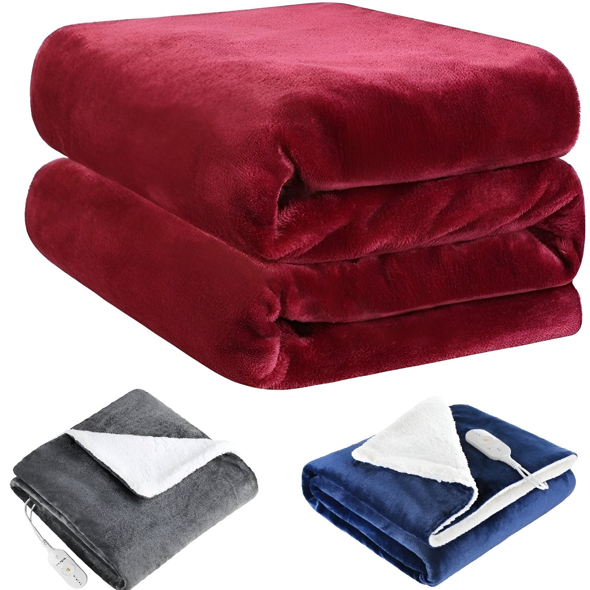 Flanell Elektrisk Värmefilt Helkroppsvärmare Timer 180 x 130 Carvallo