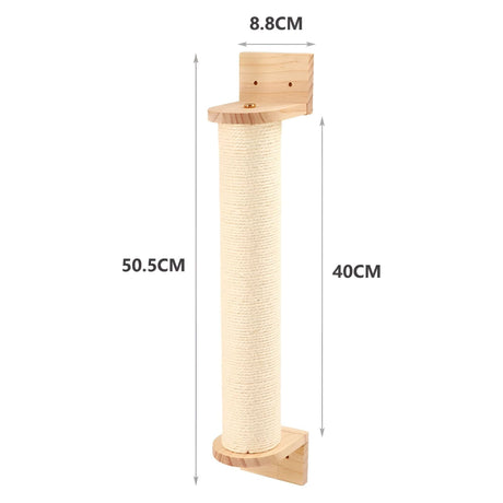 PurrMount Board - Väggmonterad kattklättrande bräda med klösträd Carvallo