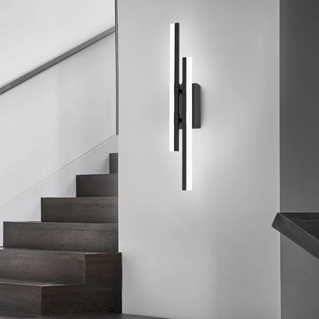 Akryl LED Vägglampa | Vardagsrum | Metall-Akryl | 18,9" Armatur | Brick by Brick Carvallo