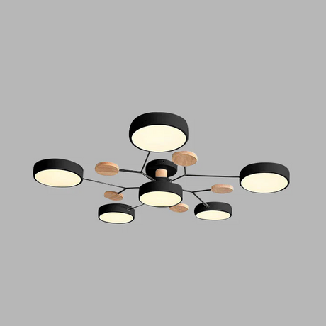 Samtida Semi-Flush LED Taklampa Carvallo