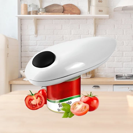 EasyPop Elektrisk Burköppnare – Handsfree, Släta Klippkanter Carvallo