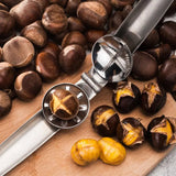 NutMaster - Premium kastanjeöppnare – Enkel skalskärare i rostfritt stål MILA Sverige