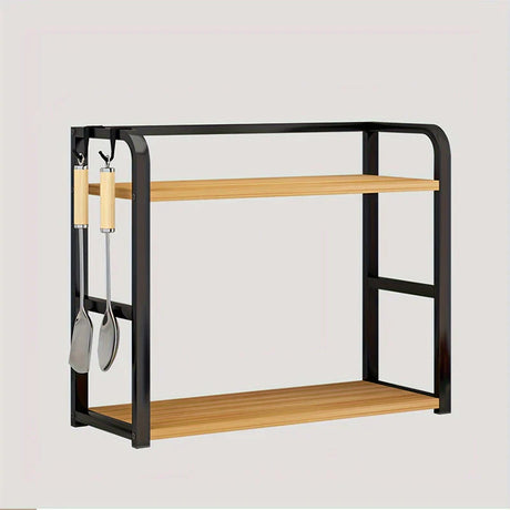 Carvallo – 2-lagers förvaringsställ för effektiv köksorganisering och bänkdisplay Carvallo