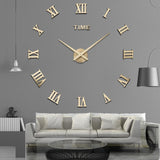 Elegance Time Väggklocka – Moderna DIY-kvarts väggklocka med geometrisk design Carvallo