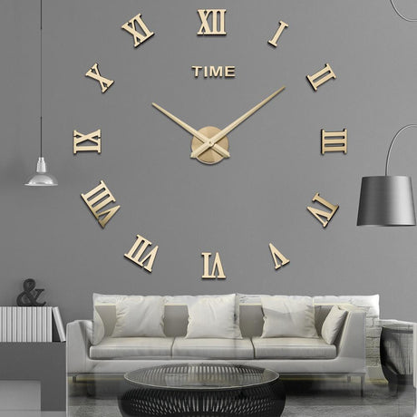 Elegance Time Väggklocka – Moderna DIY-kvarts väggklocka med geometrisk design Carvallo