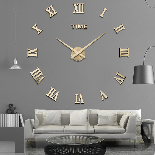 Elegance Time Väggklocka – Moderna DIY-kvarts väggklocka med geometrisk design Carvallo