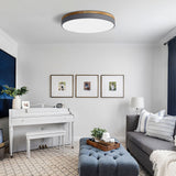 Elegant trä taklampa | LED-armatur | Massivt trä & järn | Modern hem belysning Carvallo