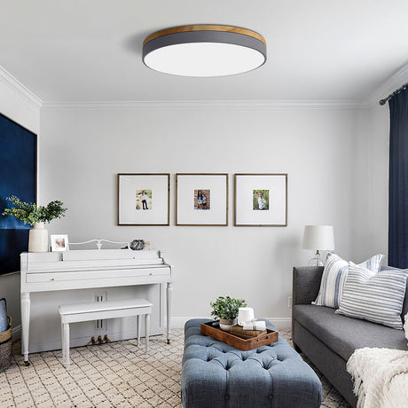 Elegant trä taklampa | LED-armatur | Massivt trä & järn | Modern hem belysning Carvallo