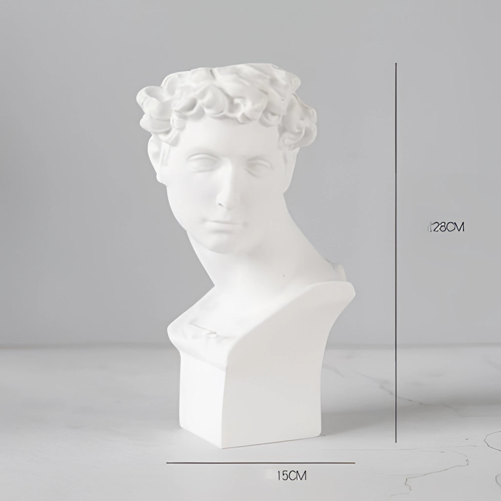 Eleganta neoklassiska figurinvaser i resin – Grekiska vattentäta växtkärl för stilfull inomhus- och trädgårdsdekoration Carvallo