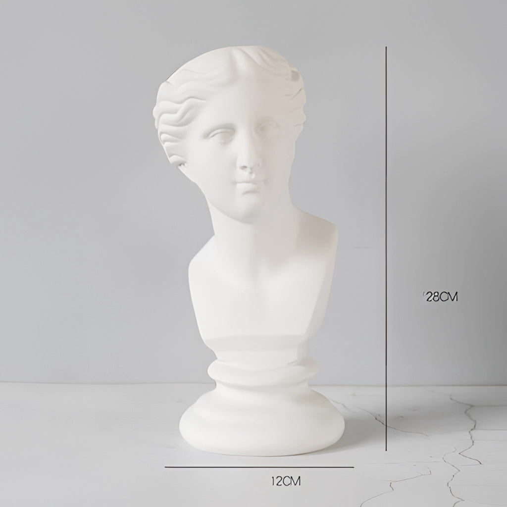 Eleganta neoklassiska figurinvaser i resin – Grekiska vattentäta växtkärl för stilfull inomhus- och trädgårdsdekoration Carvallo