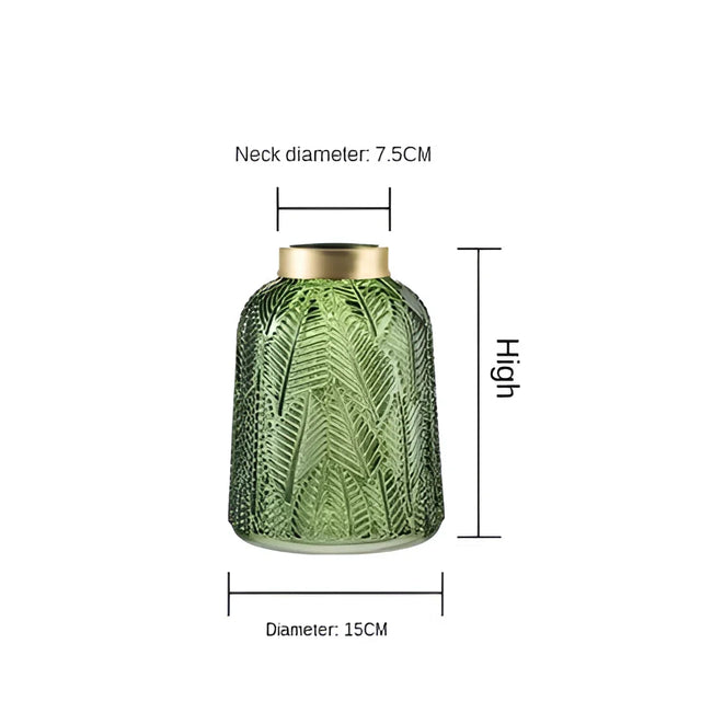 Elegant Nordisk Glasvase – Modern Dekorationsvase för Hydroponik Carvallo