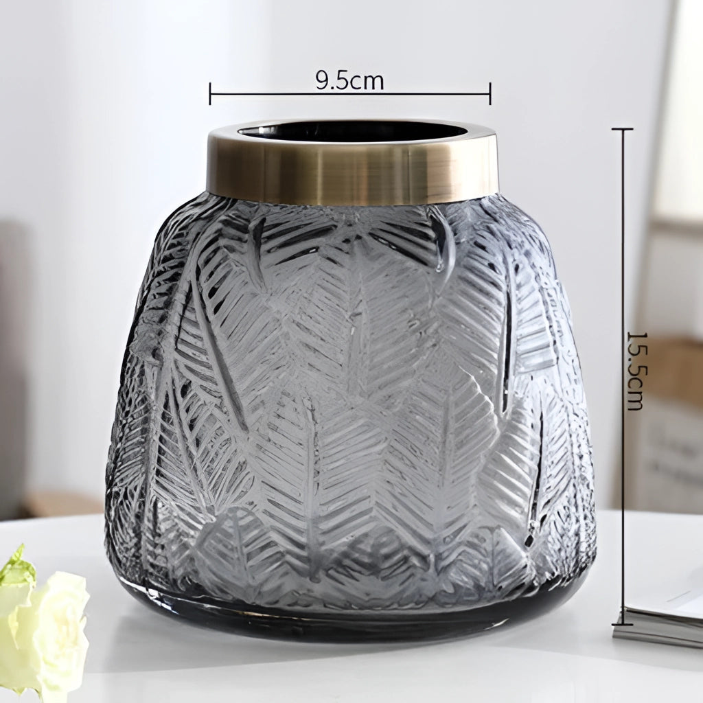 Elegant Nordisk Glasvase – Modern Dekorationsvase för Hydroponik Carvallo