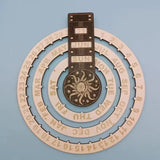 TimberTurn – Evig skrivbordskalender i trä med roterande display MILA Sverige