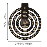 TimberTurn – Evig skrivbordskalender i trä med roterande display MILA Sverige