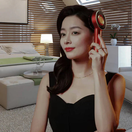 Elektrisk hårbottenmassageapparat med LED-ljusterapi - Stimulerar hårväxt och lindrar stress MILA Sverige