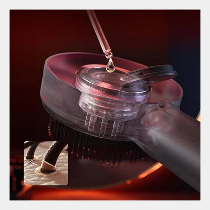 Elektrisk hårbottenmassageborste med LED-ljusterapi Carvallo