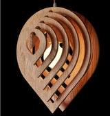 Eclipto | Modern trä pendellampa | Naturlig trädesign Med E27 bas Carvallo