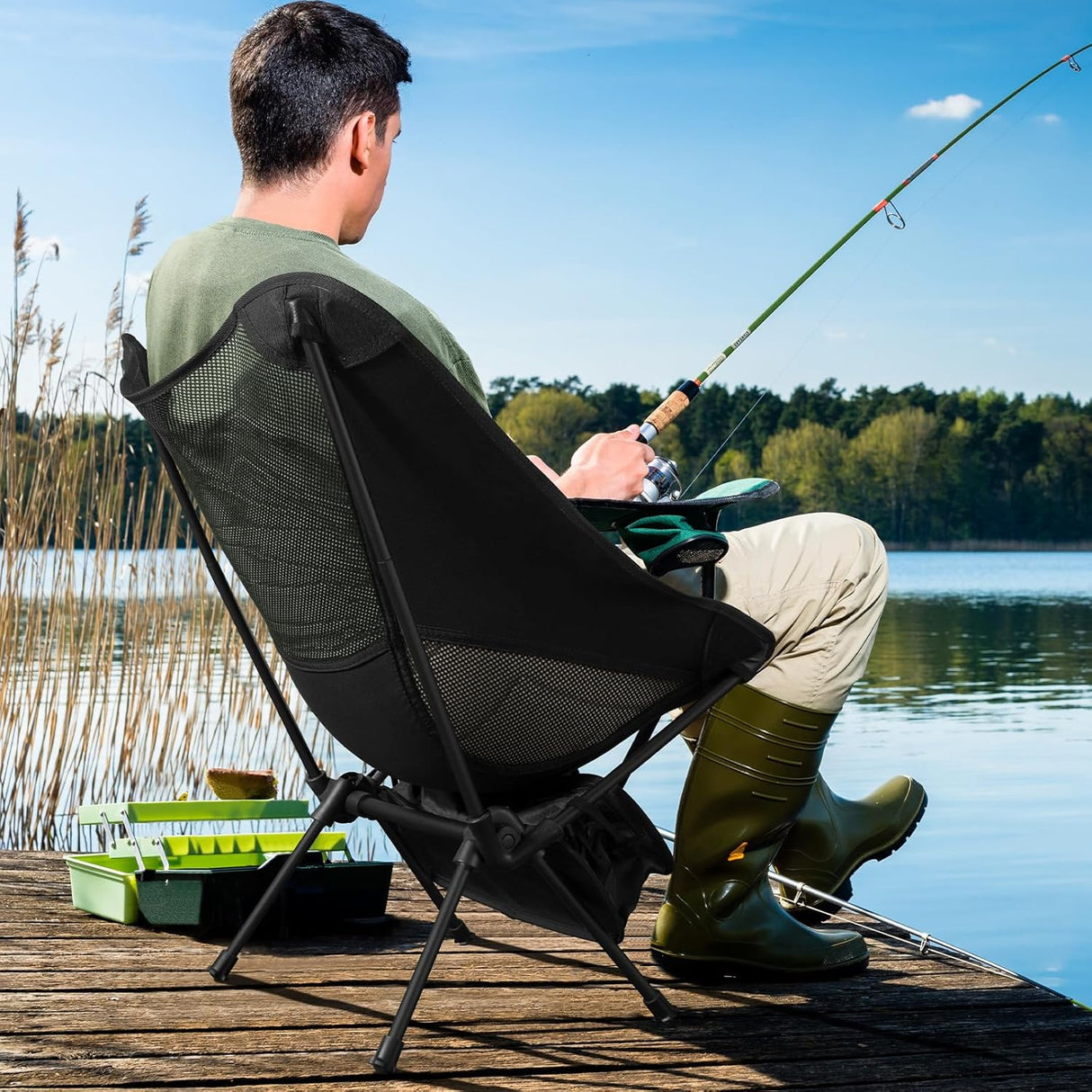 ErgoChair - Hopfällbar Stol för Strand, Camping & Fritid-Hemnix-Hemnix