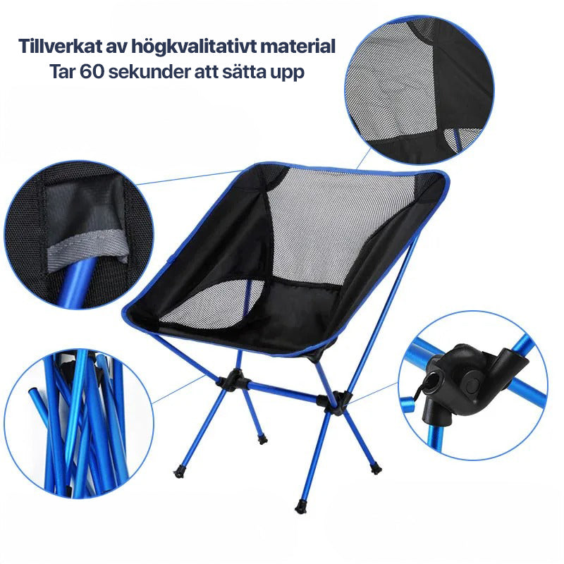 ErgoChair - Hopfällbar Stol för Strand, Camping & Fritid-Hemnix-Hemnix