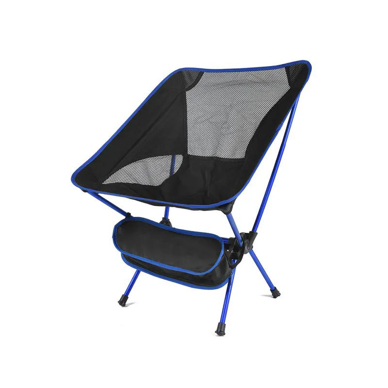 ErgoChair - Hopfällbar Stol för Strand, Camping & Fritid-Hemnix-Blå-Hemnix