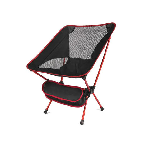 ErgoChair - Hopfällbar Stol för Strand, Camping & Fritid-Hemnix-Röd-Hemnix