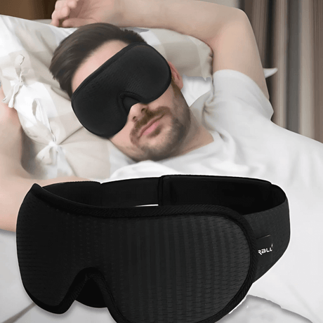 3D-konturerad sömnmask – Ljusblockerande komfort för djupare och vilsam sömn MILA Sverige