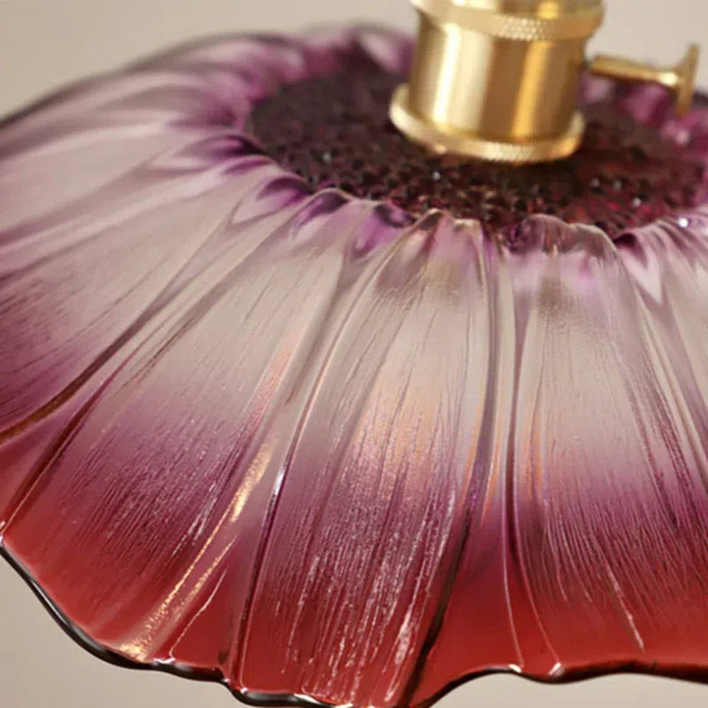 Vintage Floral Glass Pendant Light | Retro Elegance | Warm Glow | Justerbar Hängande | Brick by Brick Carvallo