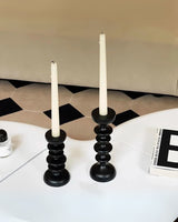 Carvallo Sculptor – Lyxig Träljushållare med Skulptural Elegans Carvallo