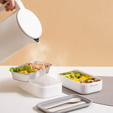 2-lagers rostfri stål Bento-lunchbox med lock Carvallo
